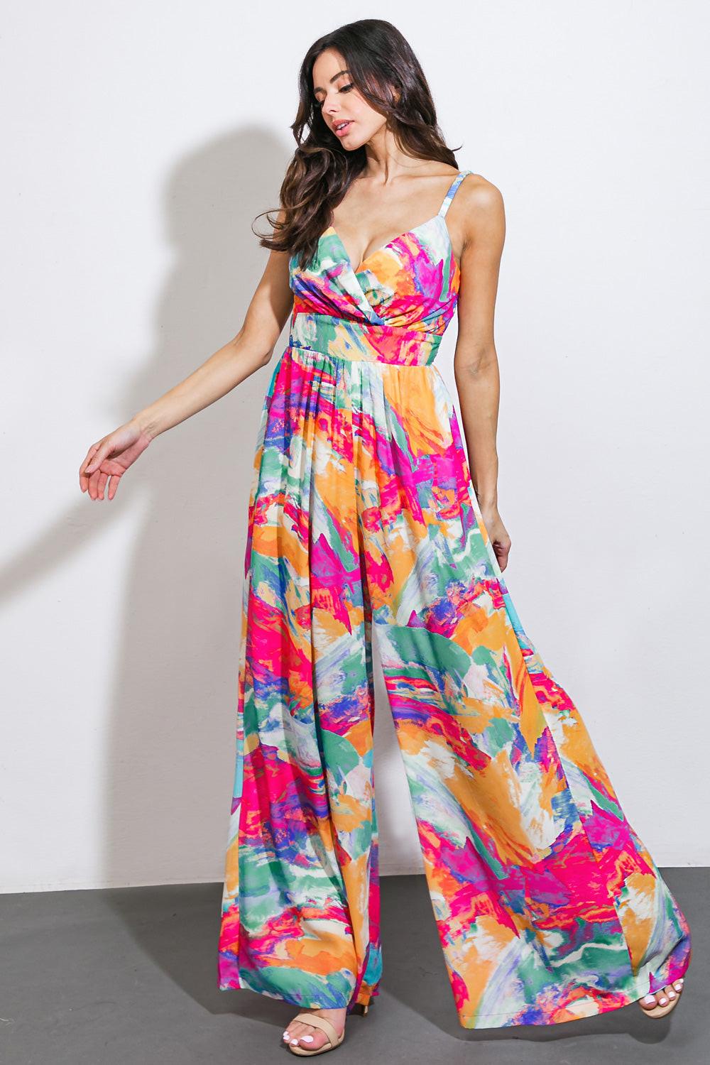 Wandering Around Woven Jumpsuit in 20pin 20blu1 — Soul Flow Apparel