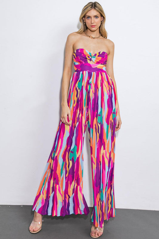 One Thing At a Time Woven Jumpsuit in 20mult1 — Soul Flow Apparel