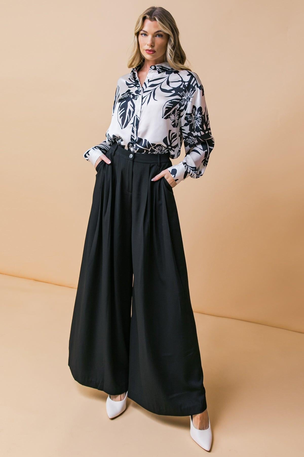 Throw It Back Woven Pants in 20bla2 — Soul Flow Apparel