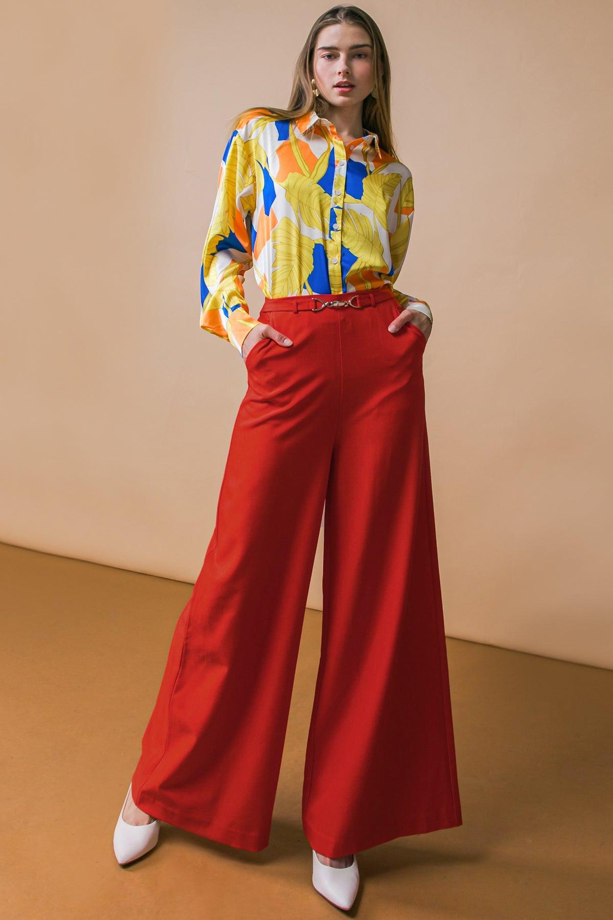 Sweet Feelings Woven Pants in 20red21 — Soul Flow Apparel