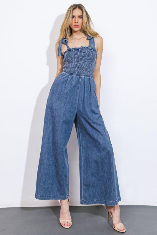 Getting It Done Denim Jumpsuit in 20med 20ind10 — Soul Flow Apparel
