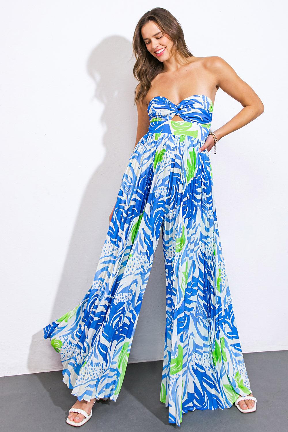Give Me Your Attention Woven Jumpsuit in 20ivo 20blu13 — Soul Flow Apparel