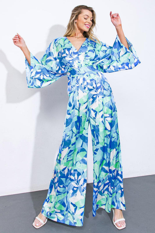 Win the Crowd Woven Jumpsuit in 20blu5 — Soul Flow Apparel