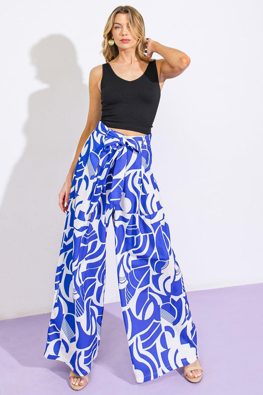 Coffee Chats Woven Pants in 20nav 20whi11 — Soul Flow Apparel