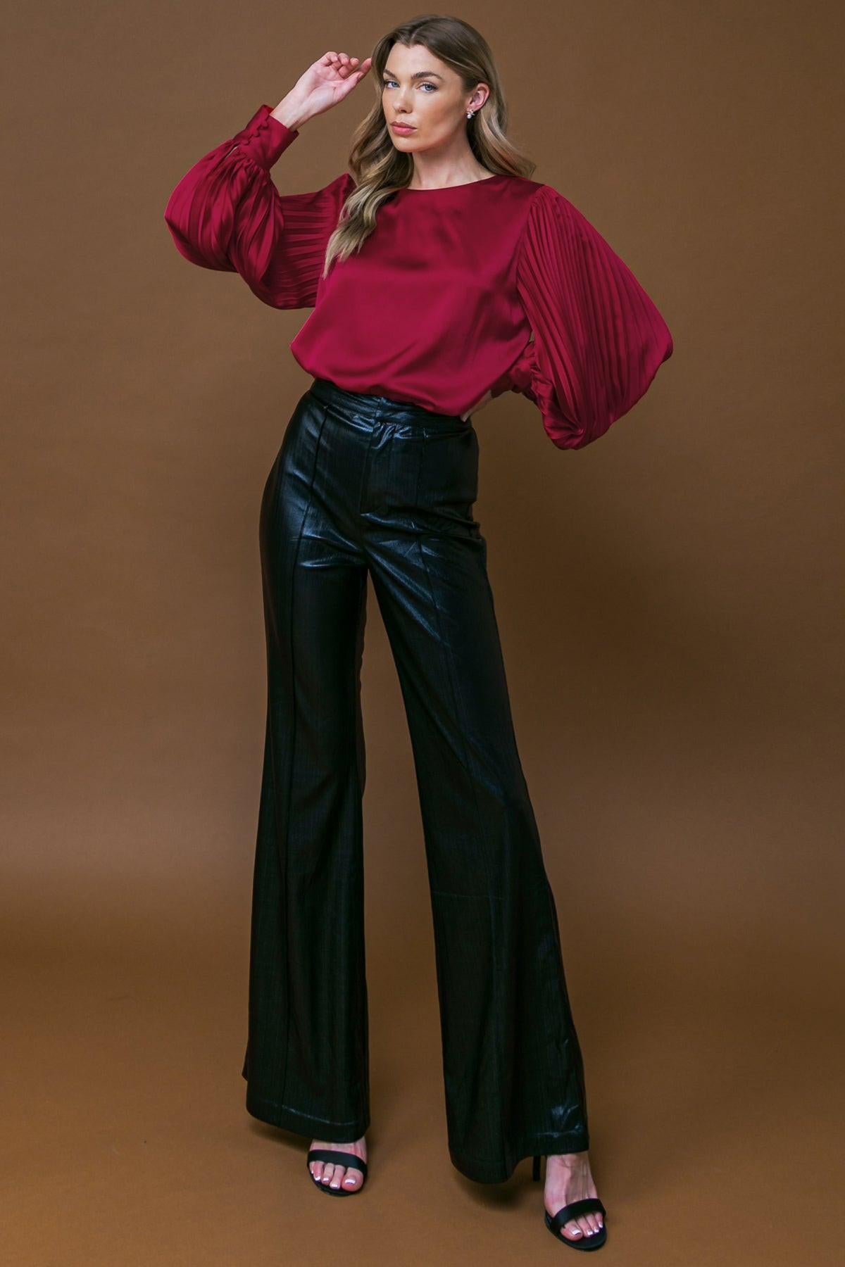 Like the First Time Woven Top in 20red27 — Soul Flow Apparel