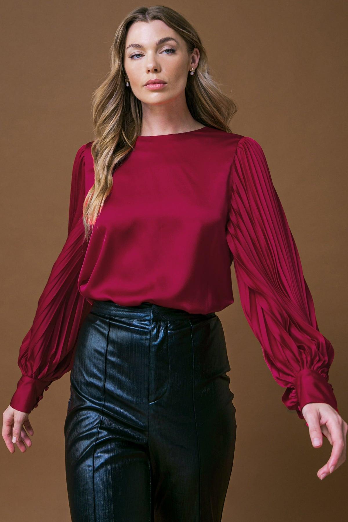 Like the First Time Woven Top in 20red36 — Soul Flow Apparel