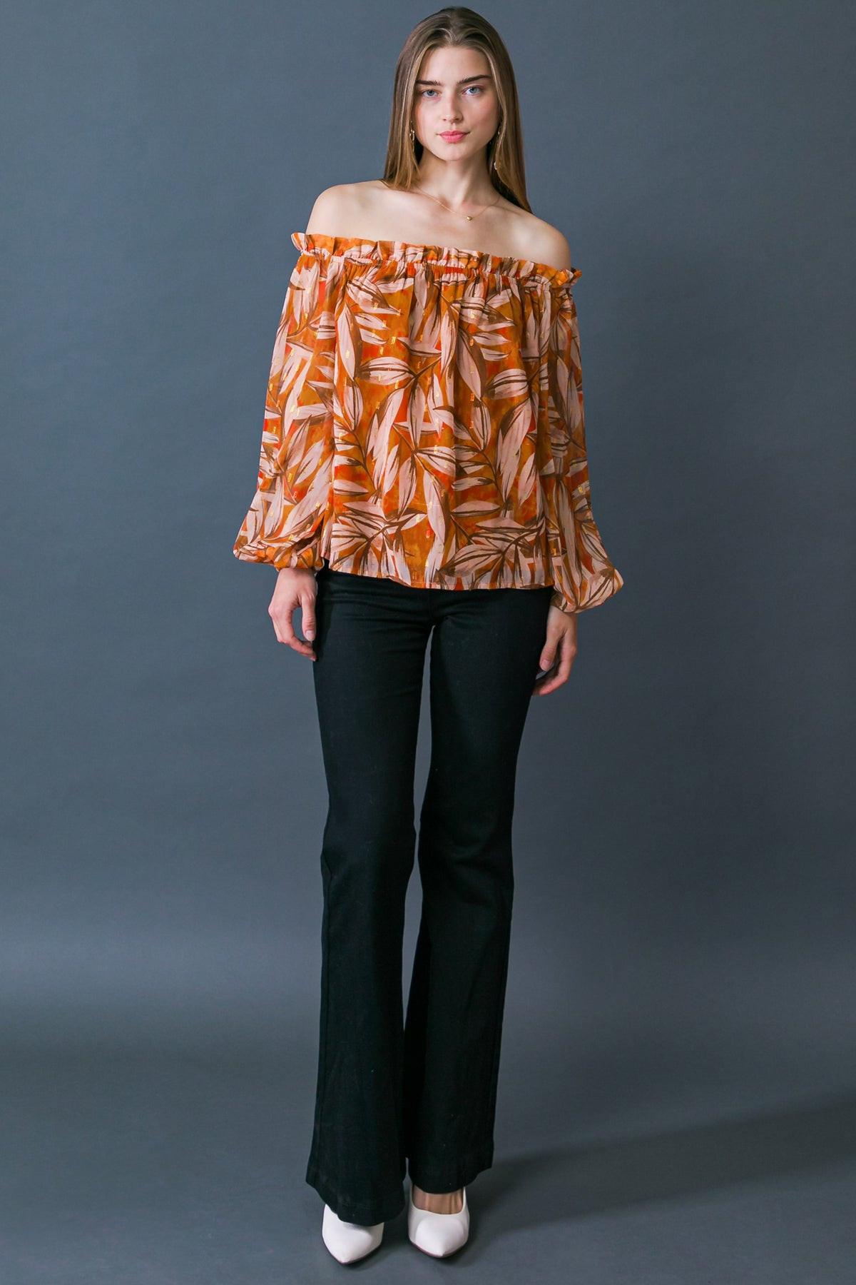 Make Me Believe Woven Top in 20ora 20bro2 — Soul Flow Apparel