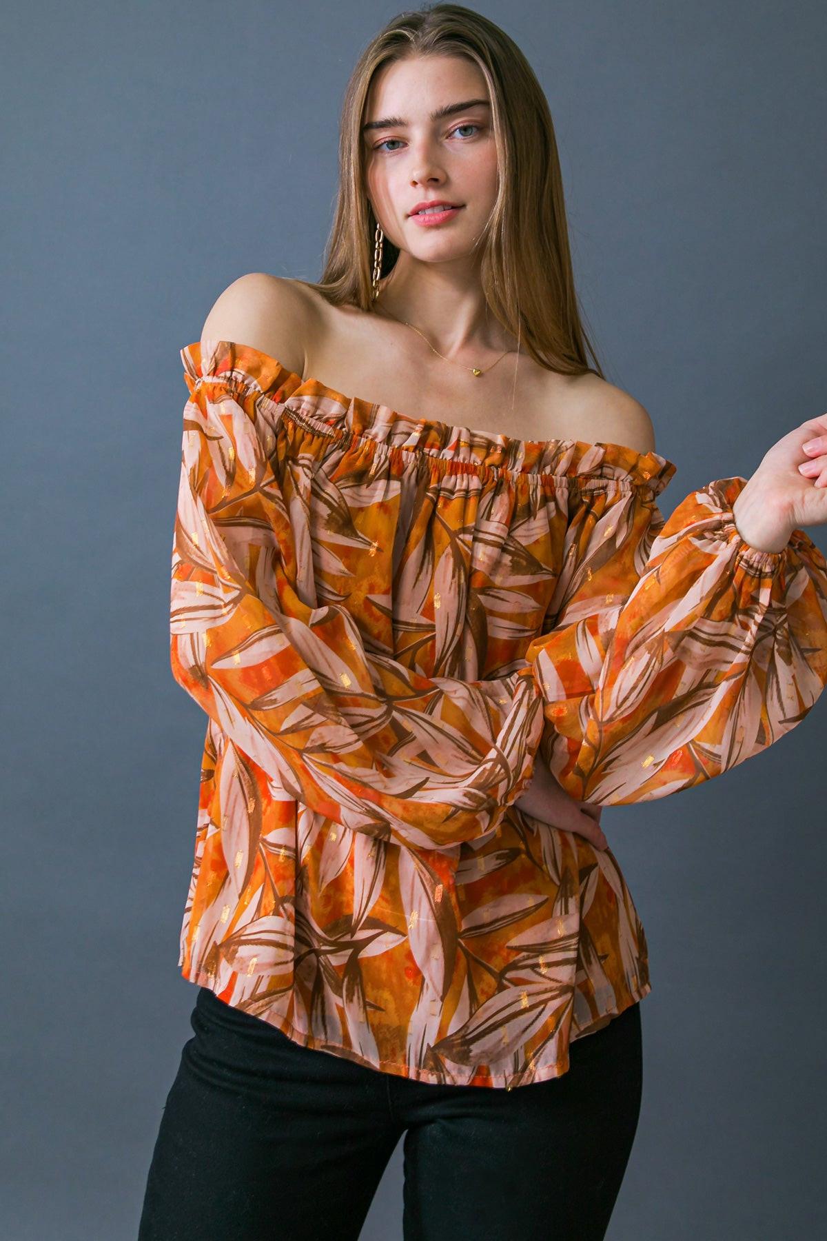 Make Me Believe Woven Top in 20ora 20bro5 — Soul Flow Apparel