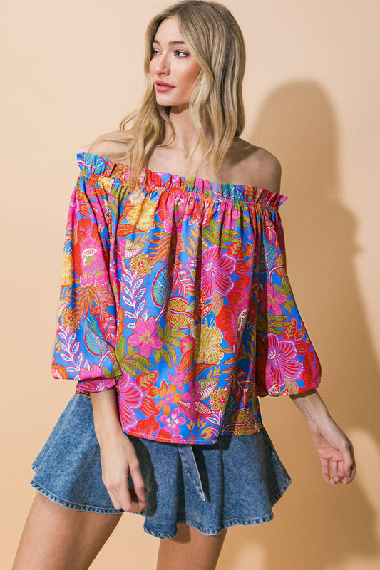 Just What I Needed Woven Top in 20blu2 — Soul Flow Apparel