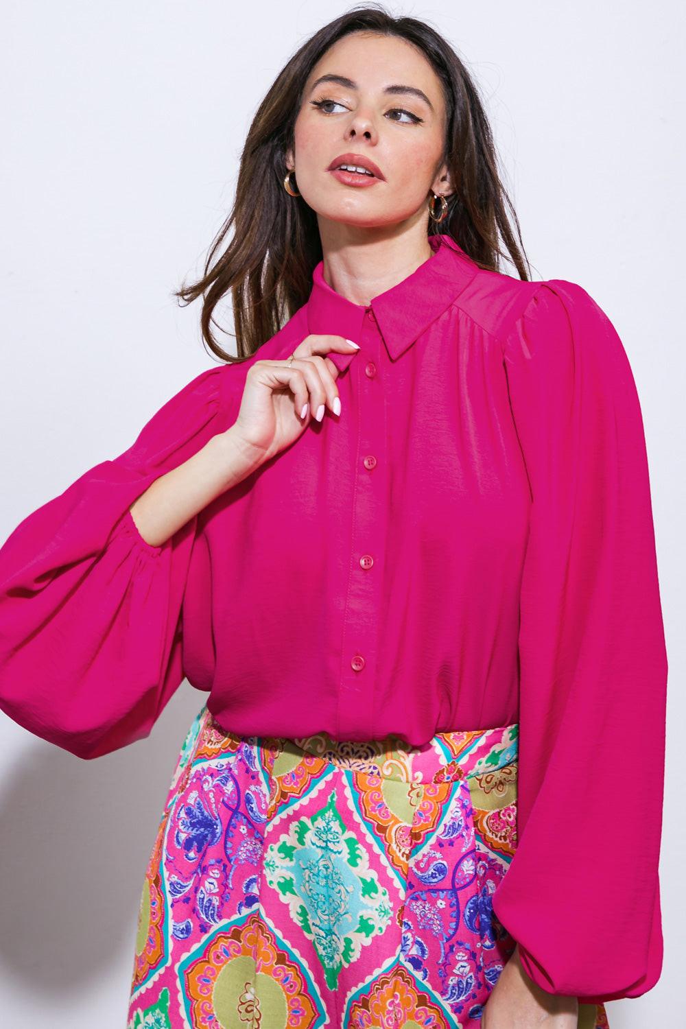 Comfortable Charm Woven Top in 20fuc15 — Soul Flow Apparel