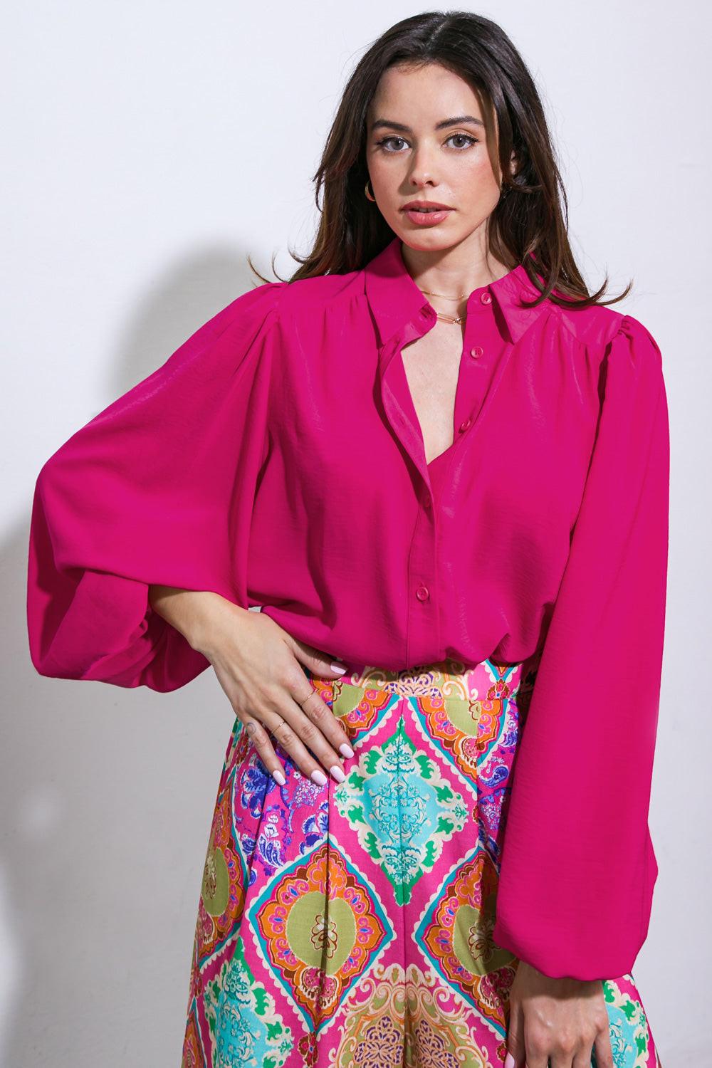 Comfortable Charm Woven Top in 20fuc20 — Soul Flow Apparel