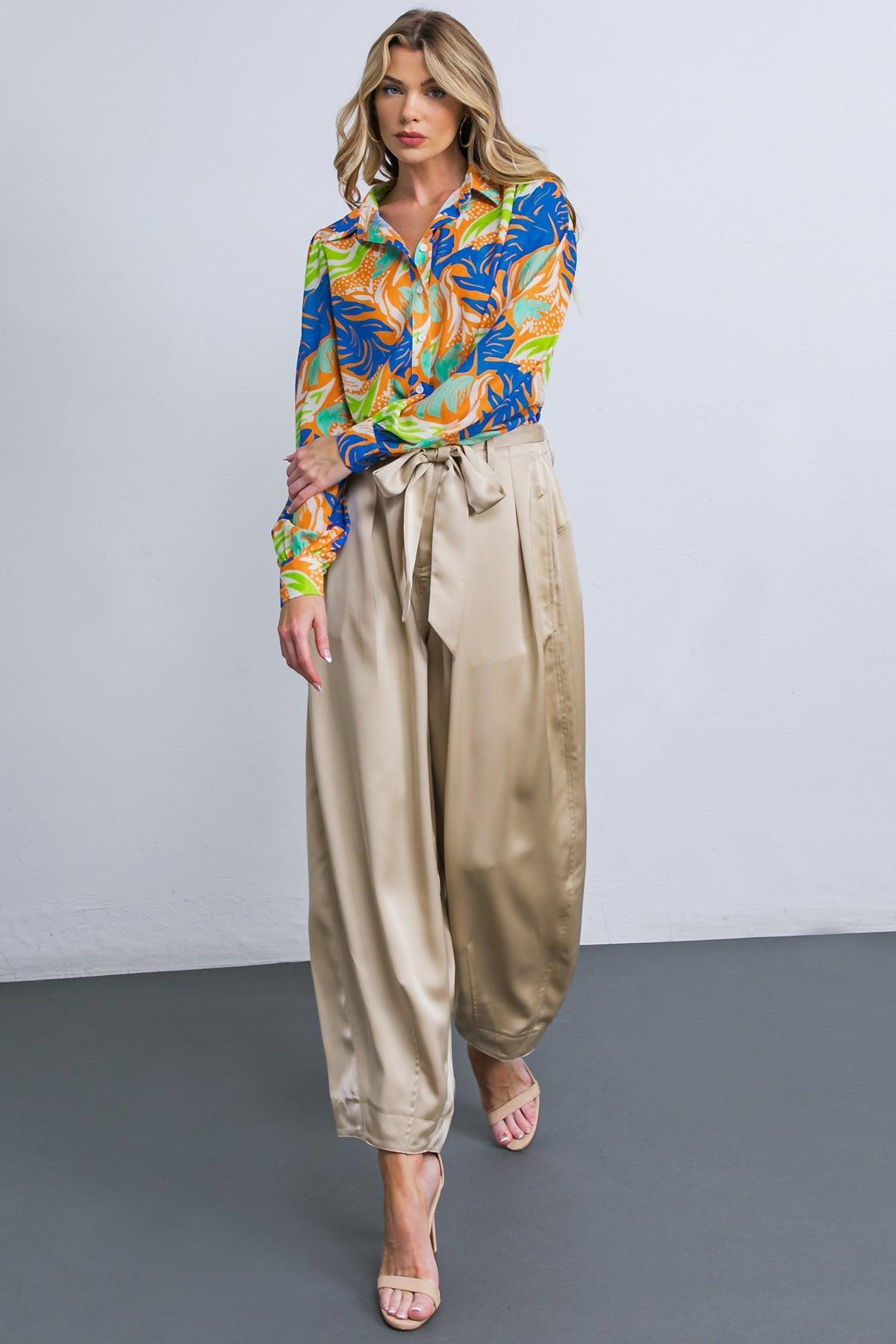 Esteemed Moment Woven Top in 20ora 20blu12 — Soul Flow Apparel