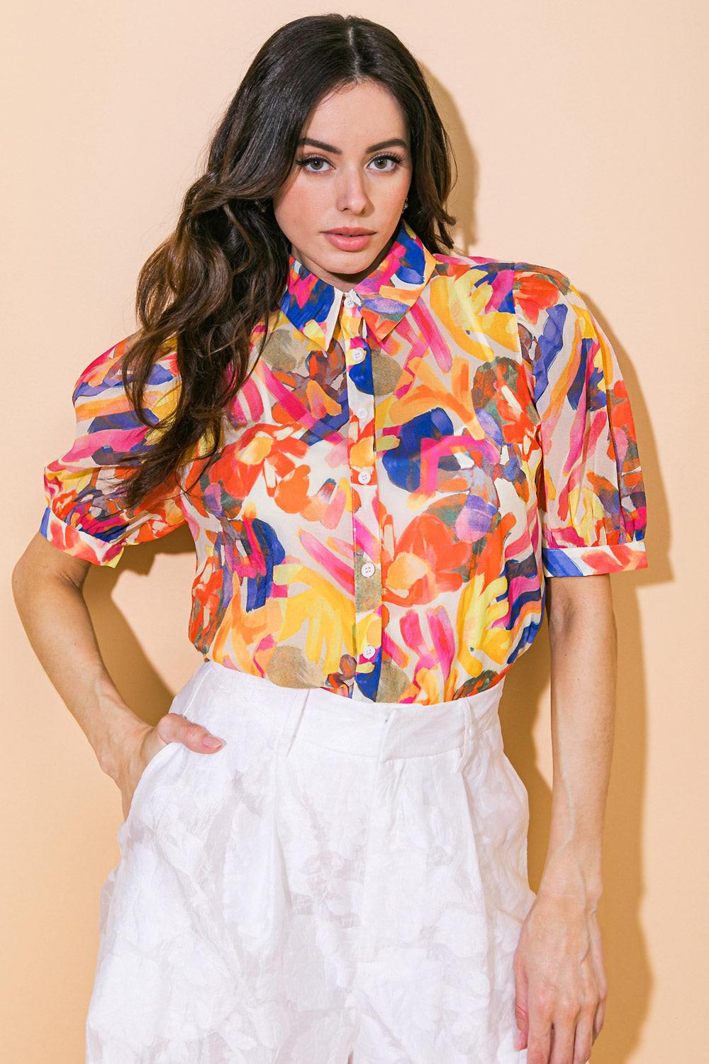 I Cross My Heart Woven Top in 20ivo10 — Soul Flow Apparel