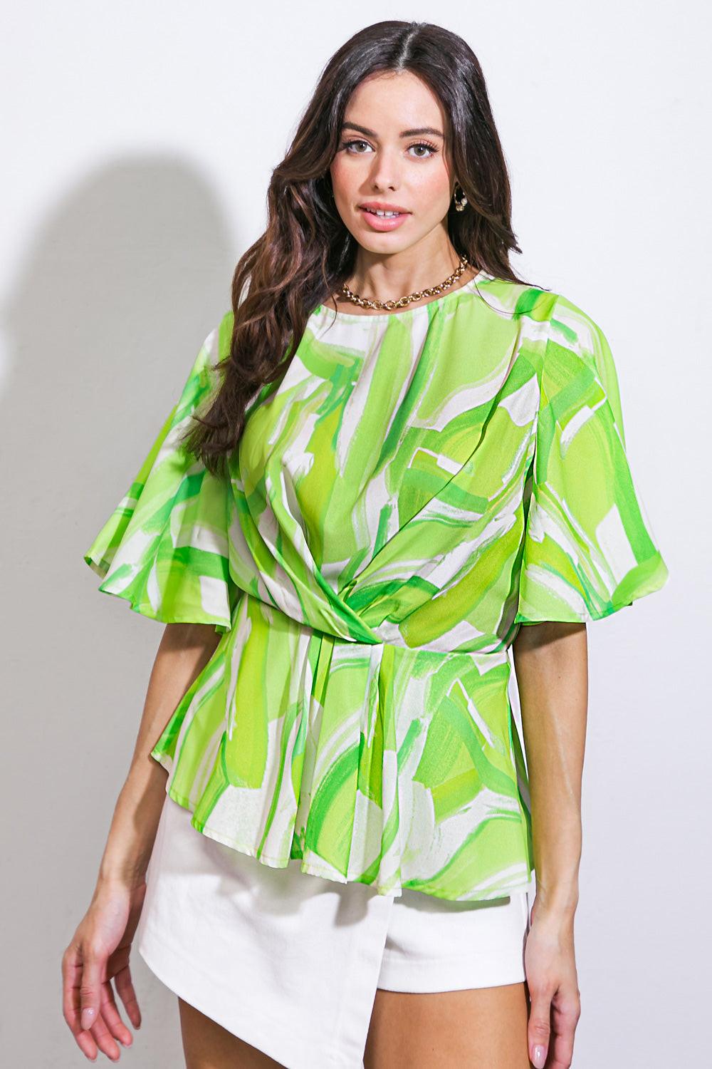 Easy to Say Woven Top in 20ivo 20gre4 — Soul Flow Apparel