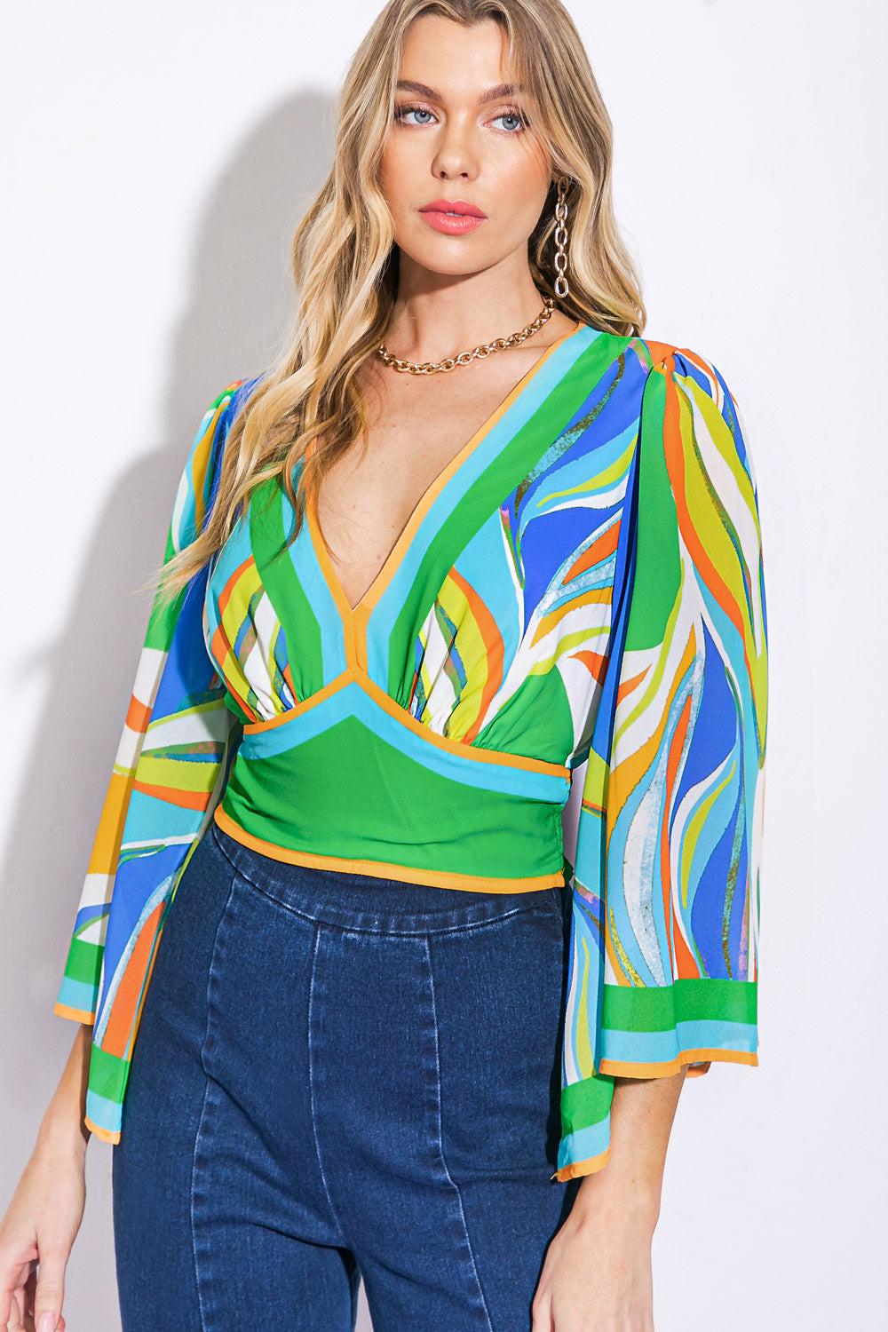 We Belong Together Woven Crop Top in 20gre 20blu4 — Soul Flow Apparel