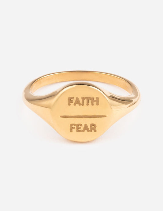 Faith Over Fear Ring – Christian Ring
