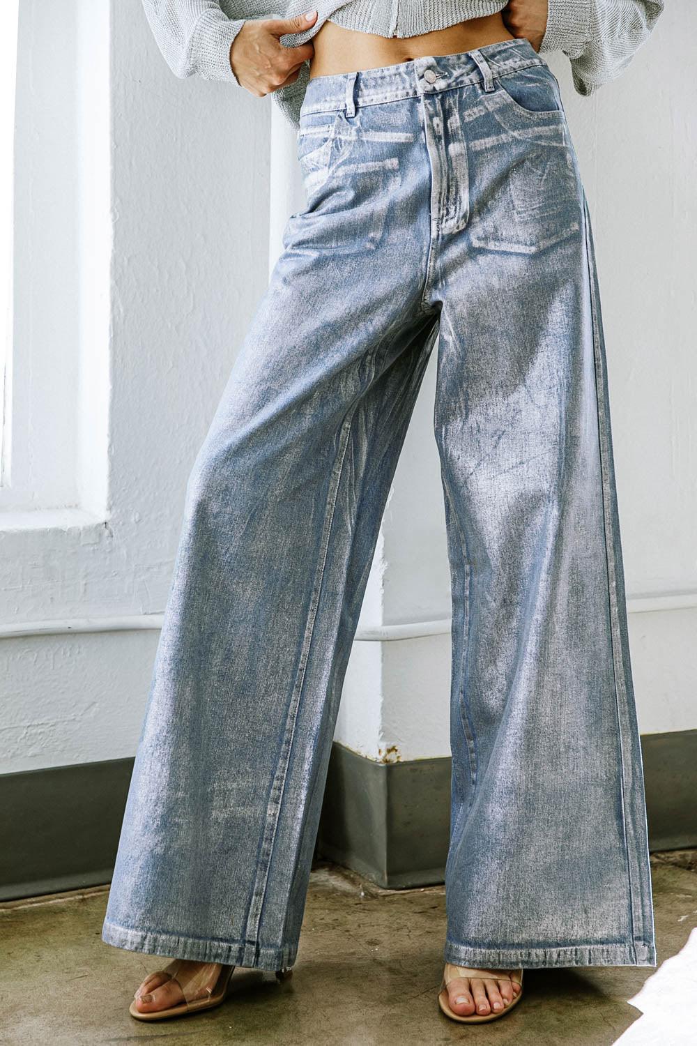 Peace and Joy Denim Pants — Soul Flow Apparel