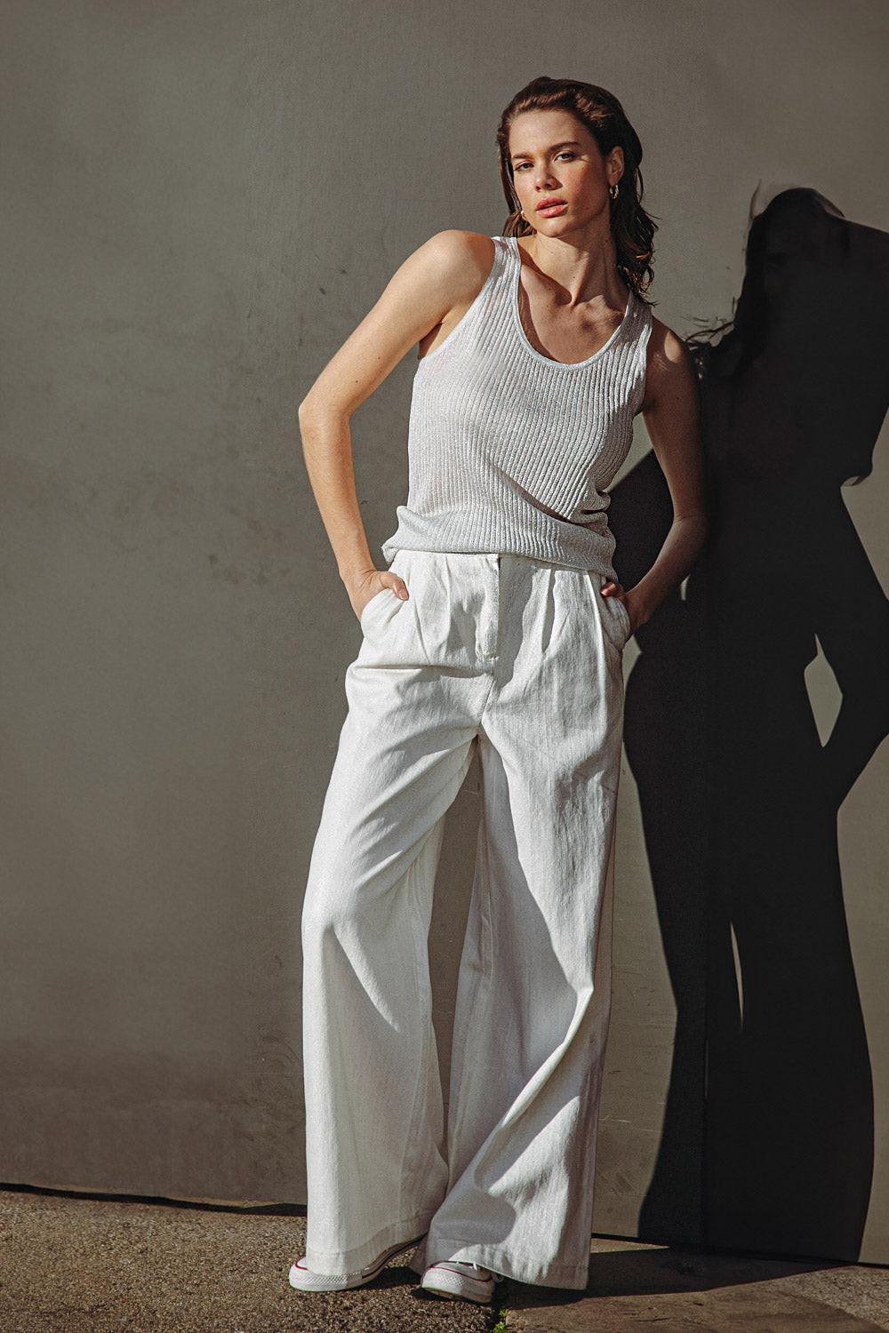 Blissful Love Woven Tank Top — Soul Flow Apparel
