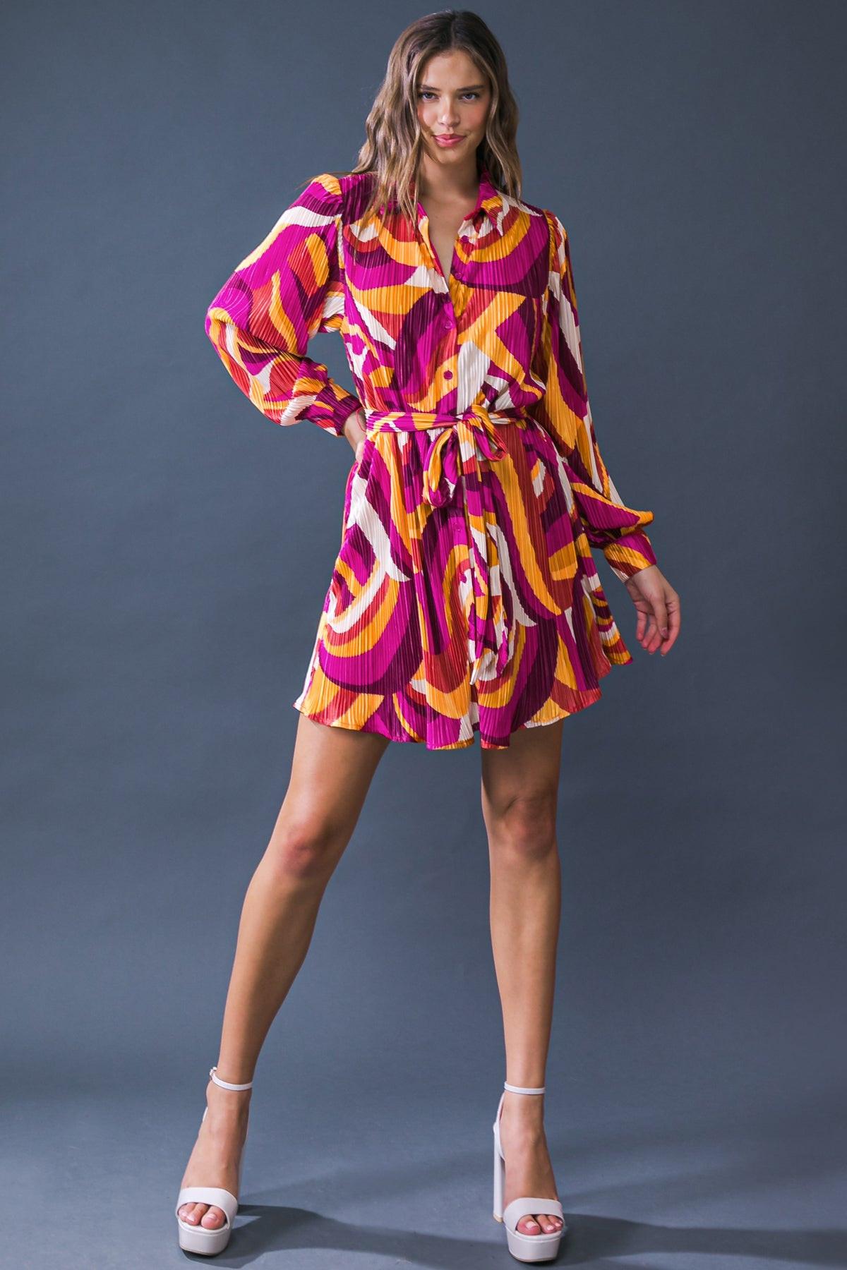 Get on Board Woven Plisse Mini Dress — Soul Flow Apparel