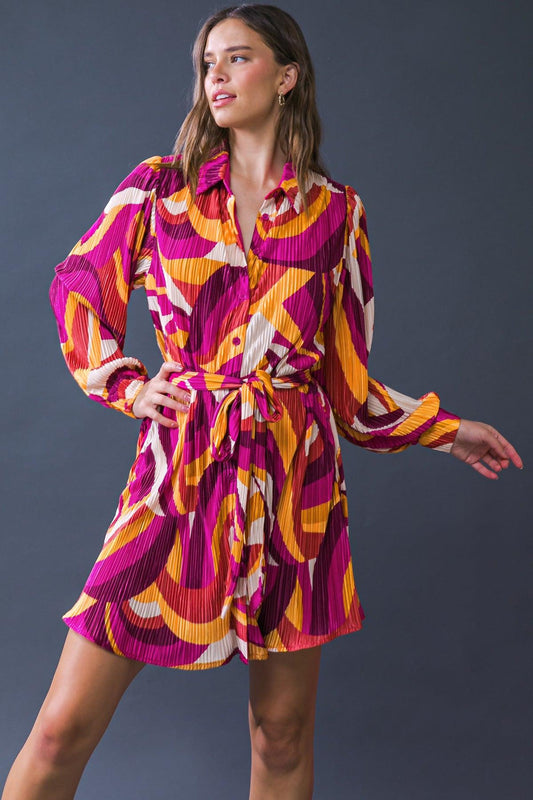 Get on Board Woven Plisse Mini Dress — Soul Flow Apparel