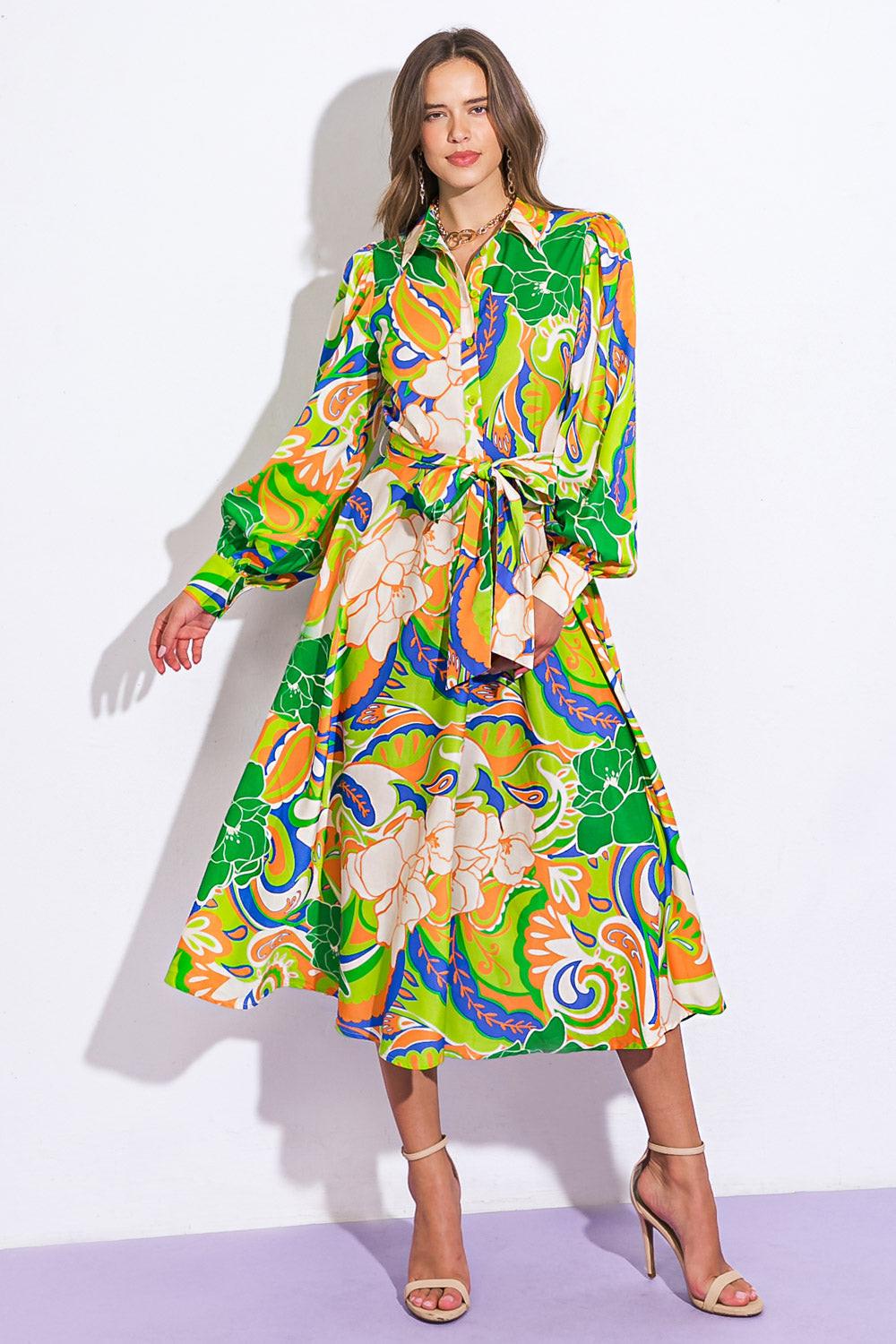 Desirable Style Woven Midi Dress — Soul Flow Apparel