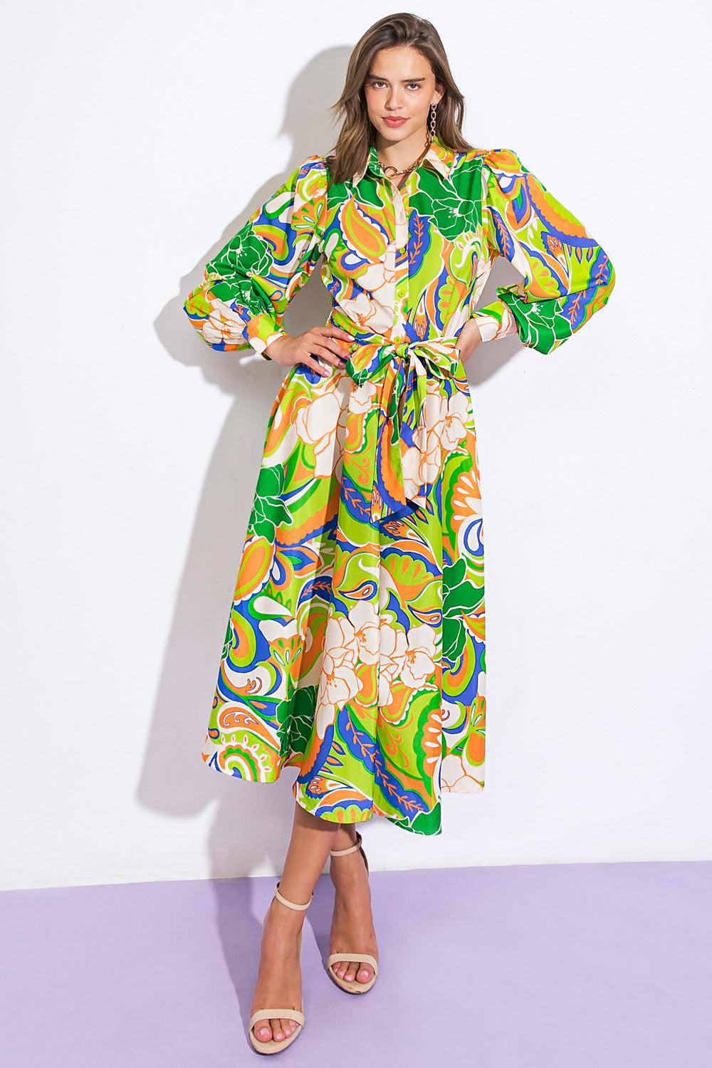 Desirable Style Woven Midi Dress — Soul Flow Apparel