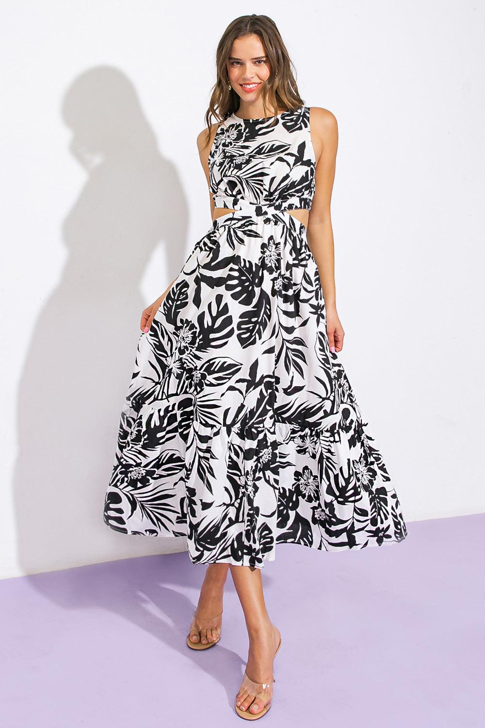 Live Your Truth Woven Midi Dress — Soul Flow Apparel