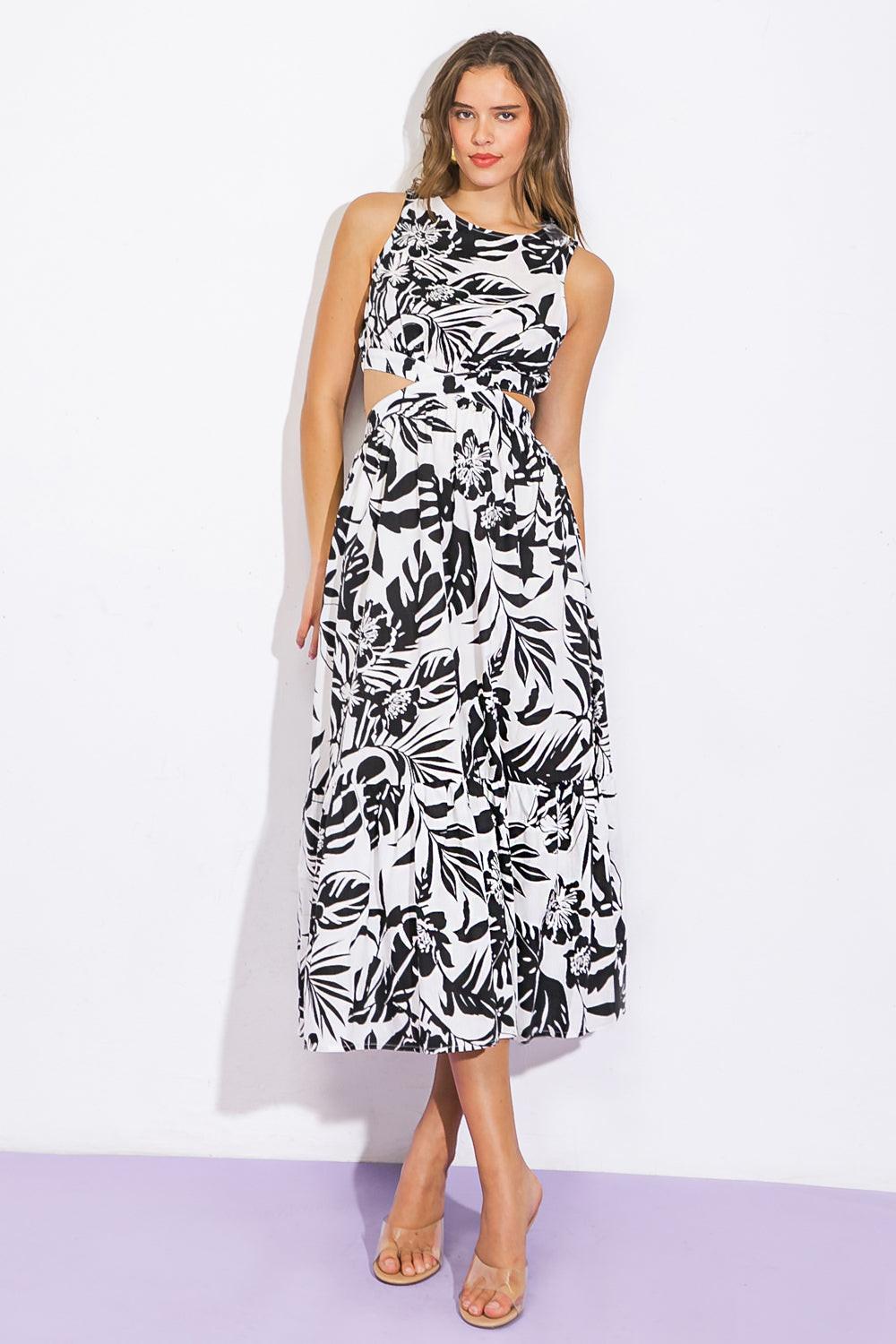 Live Your Truth Woven Midi Dress — Soul Flow Apparel
