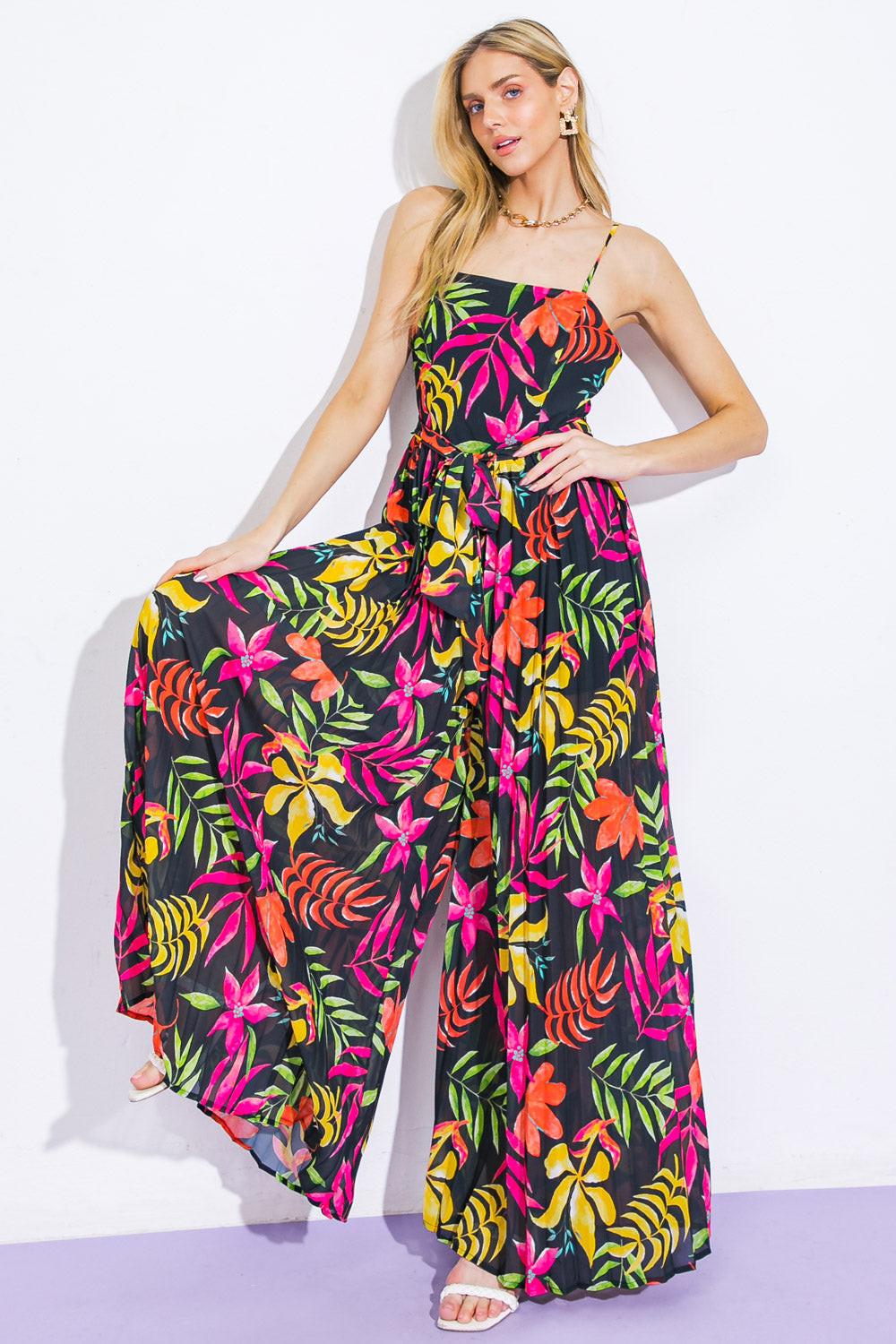 Blossoming with Joy Woven Jumpsuit — Soul Flow Apparel