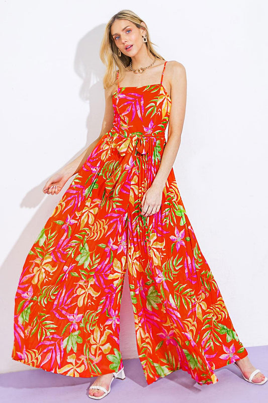 Blossoming with Joy Woven Jumpsuit — Soul Flow Apparel