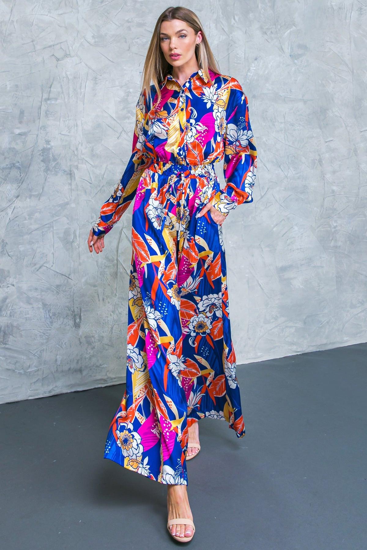 Blooming Hope Woven Jumpsuit — Soul Flow Apparel