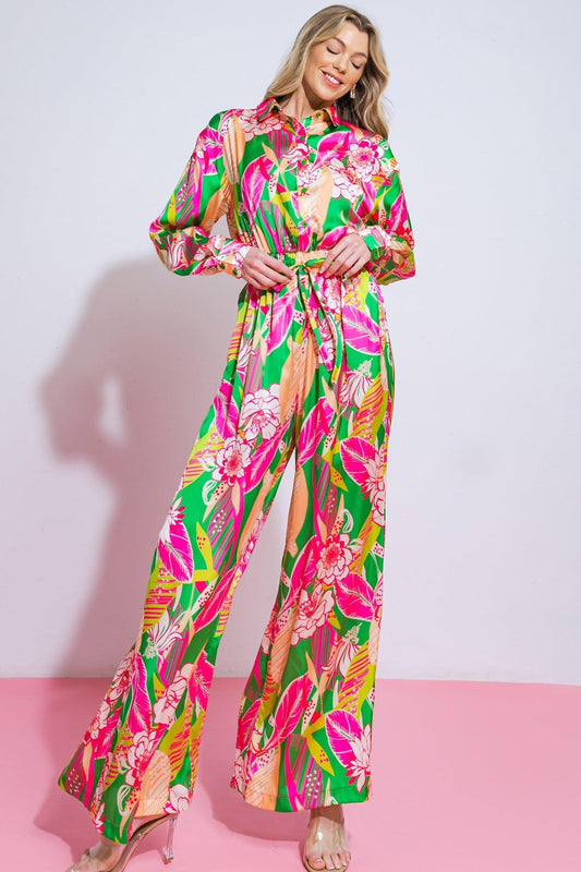 Blooming Hope Woven Jumpsuit — Soul Flow Apparel