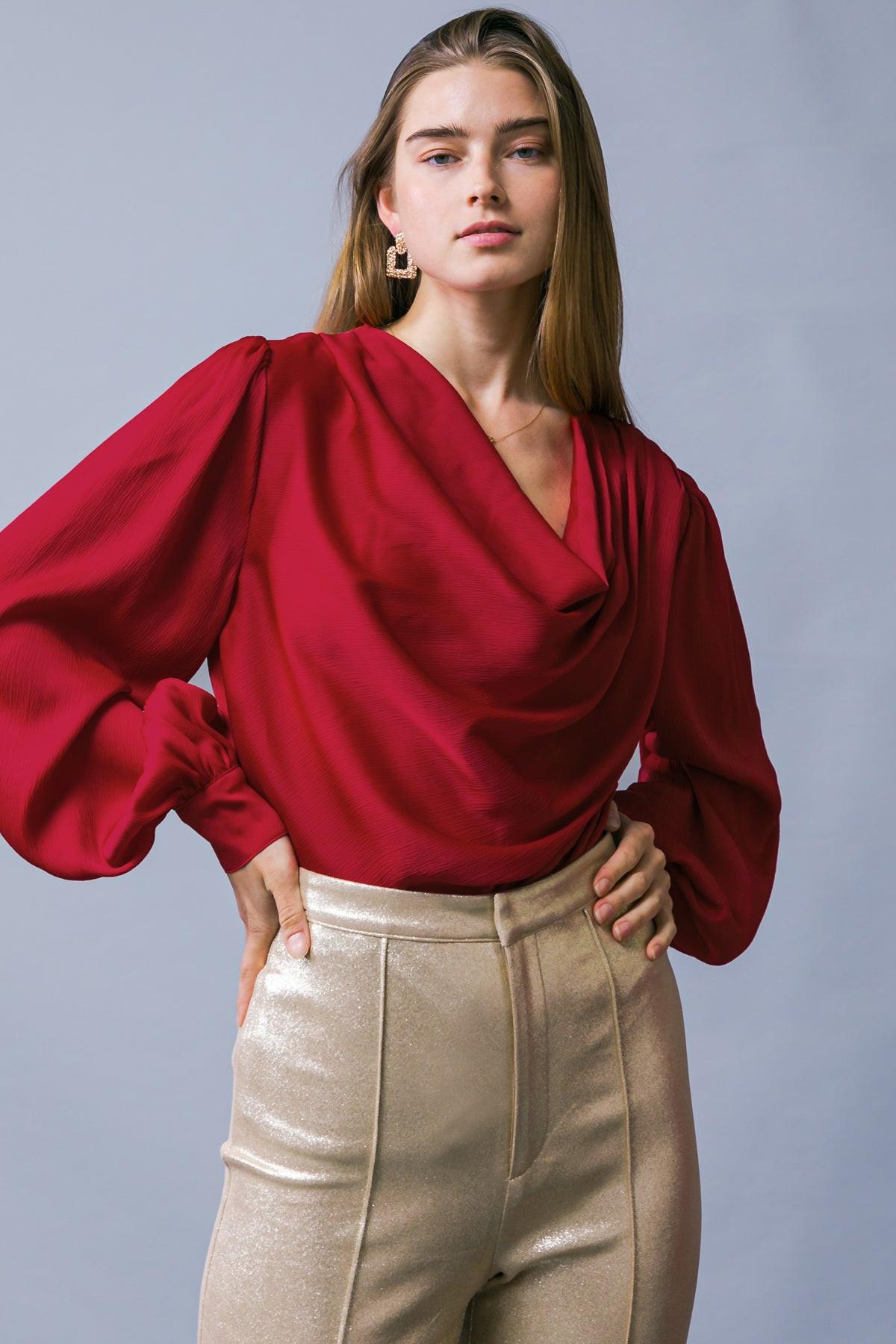 Garden Sensation Satin Top — Soul Flow Apparel