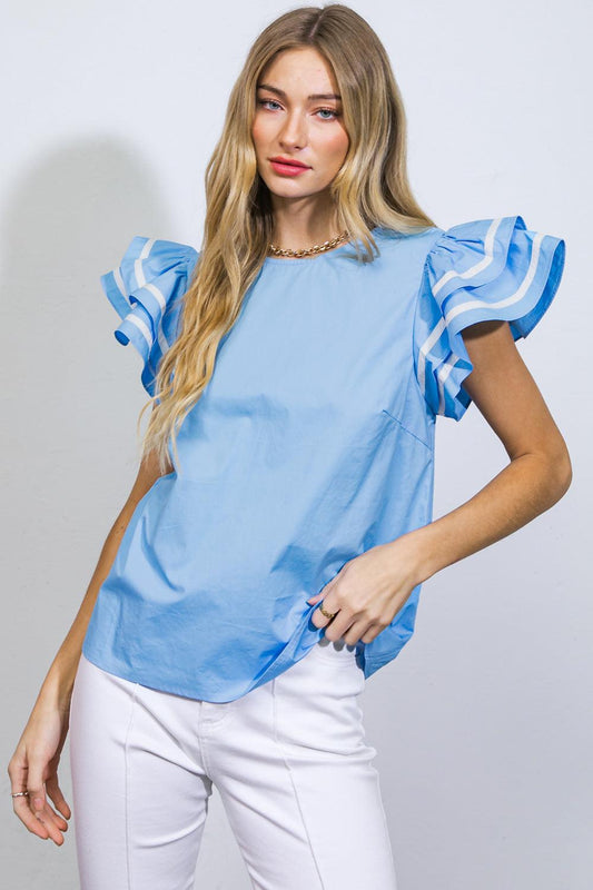 Nice As Can Be Woven Top, view 1 — Soul Flow Apparel