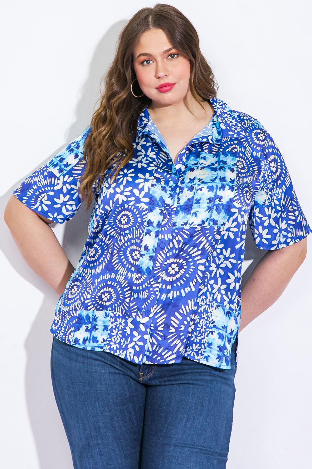 Beautiful Borders Woven Top — Soul Flow Apparel