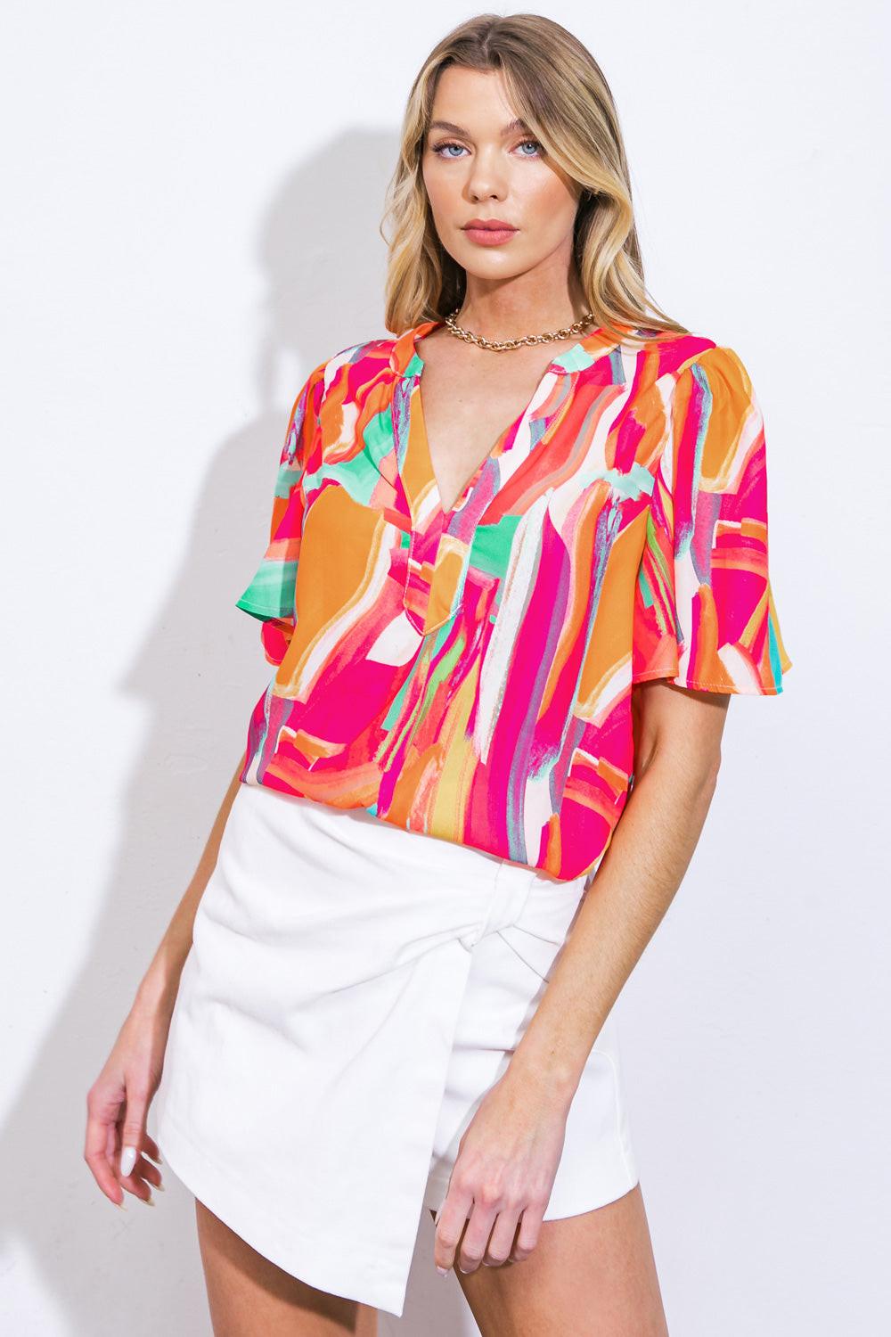 Lean on Me Woven Top — Soul Flow Apparel