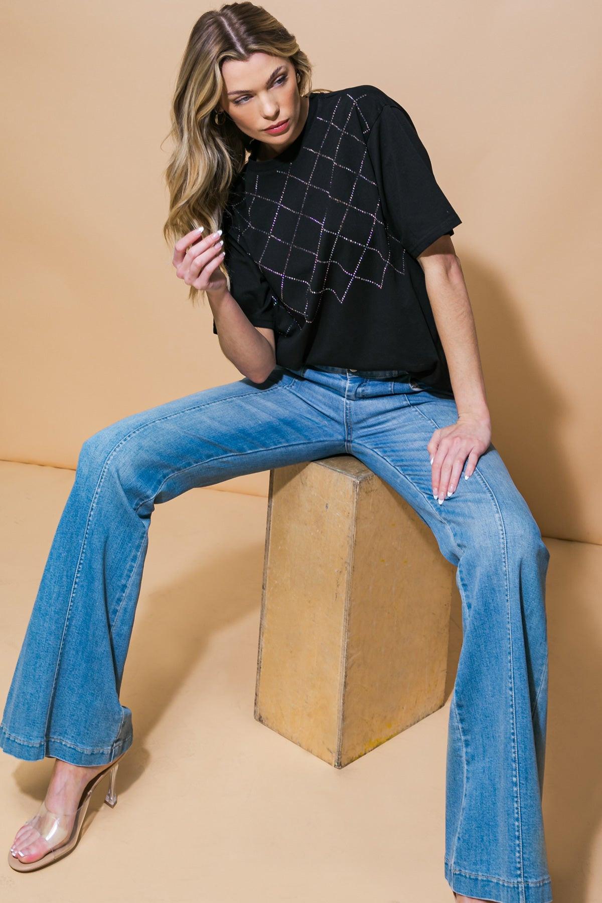 Pretty Perception Knit Top in 20bla16 — Soul Flow Apparel