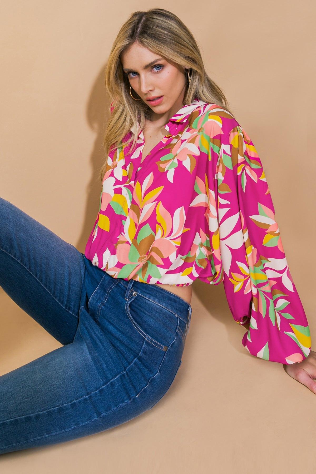 A Chill Moment Woven Top in 20fuc20, view 1 — Soul Flow Apparel