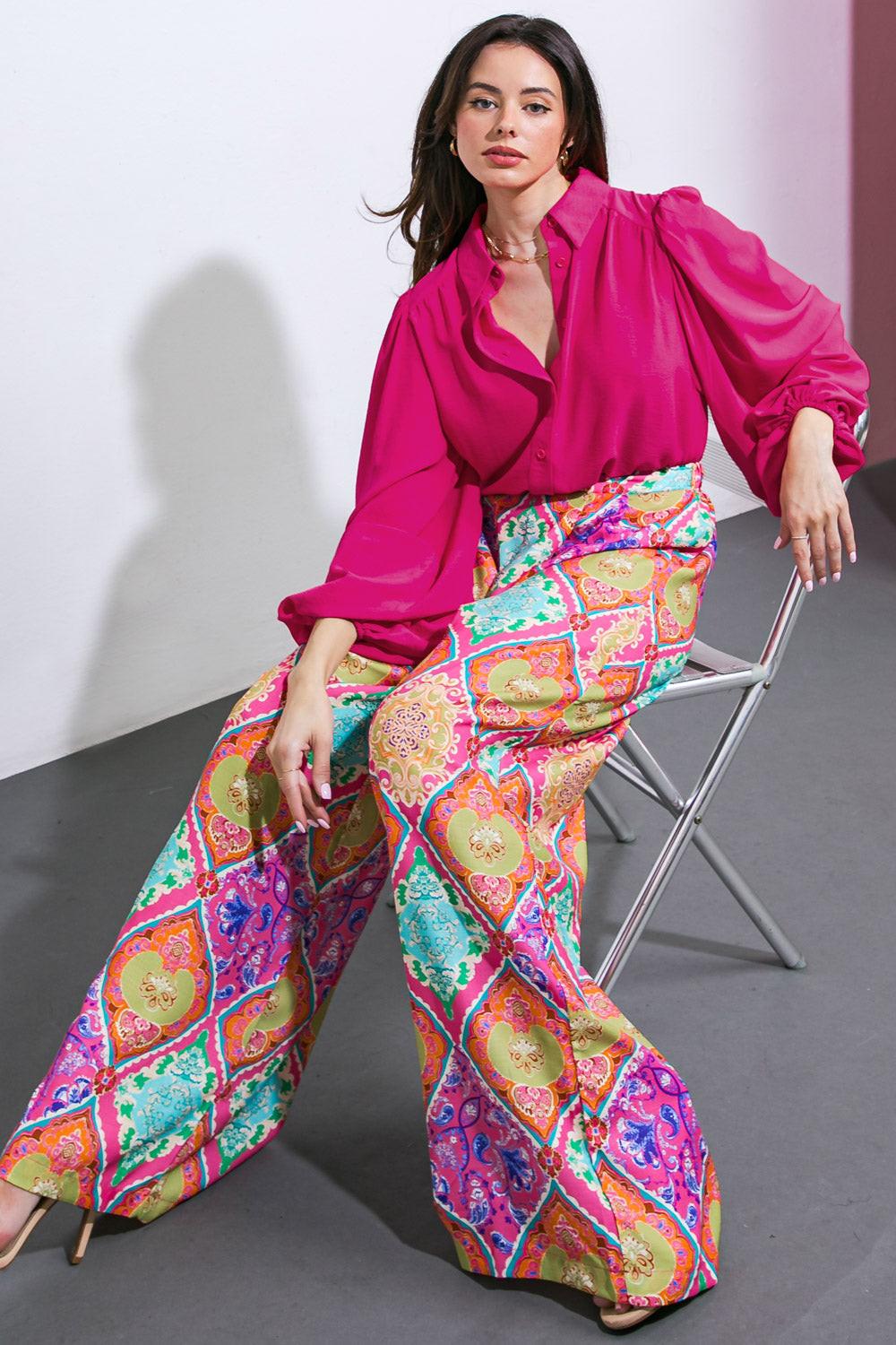Comfortable Charm Woven Top in 20fuc26 — Soul Flow Apparel