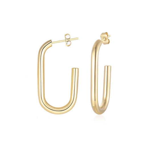 Gena Hoop Thin, view 1 — Soul Flow Apparel