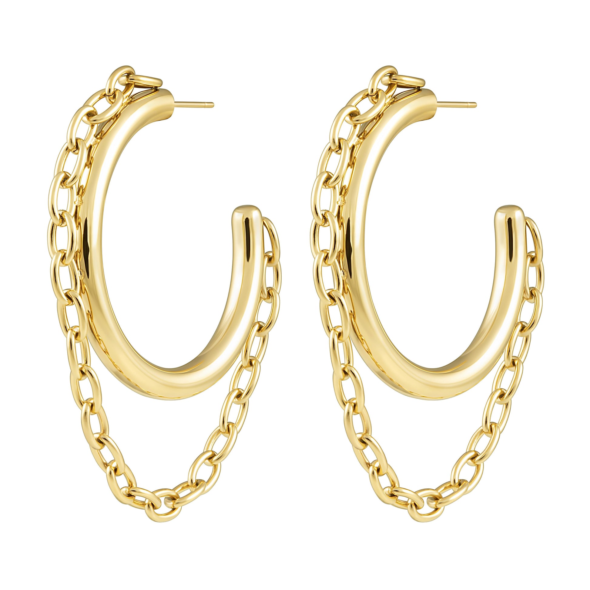 Gianna Chain Hoop — Soul Flow Apparel