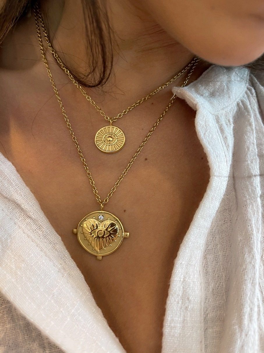 Gigi Double Coin Necklace — Soul Flow Apparel