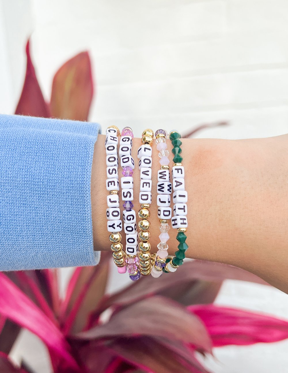 God is Good Letter Bracelet – Christian Letter Bracelet