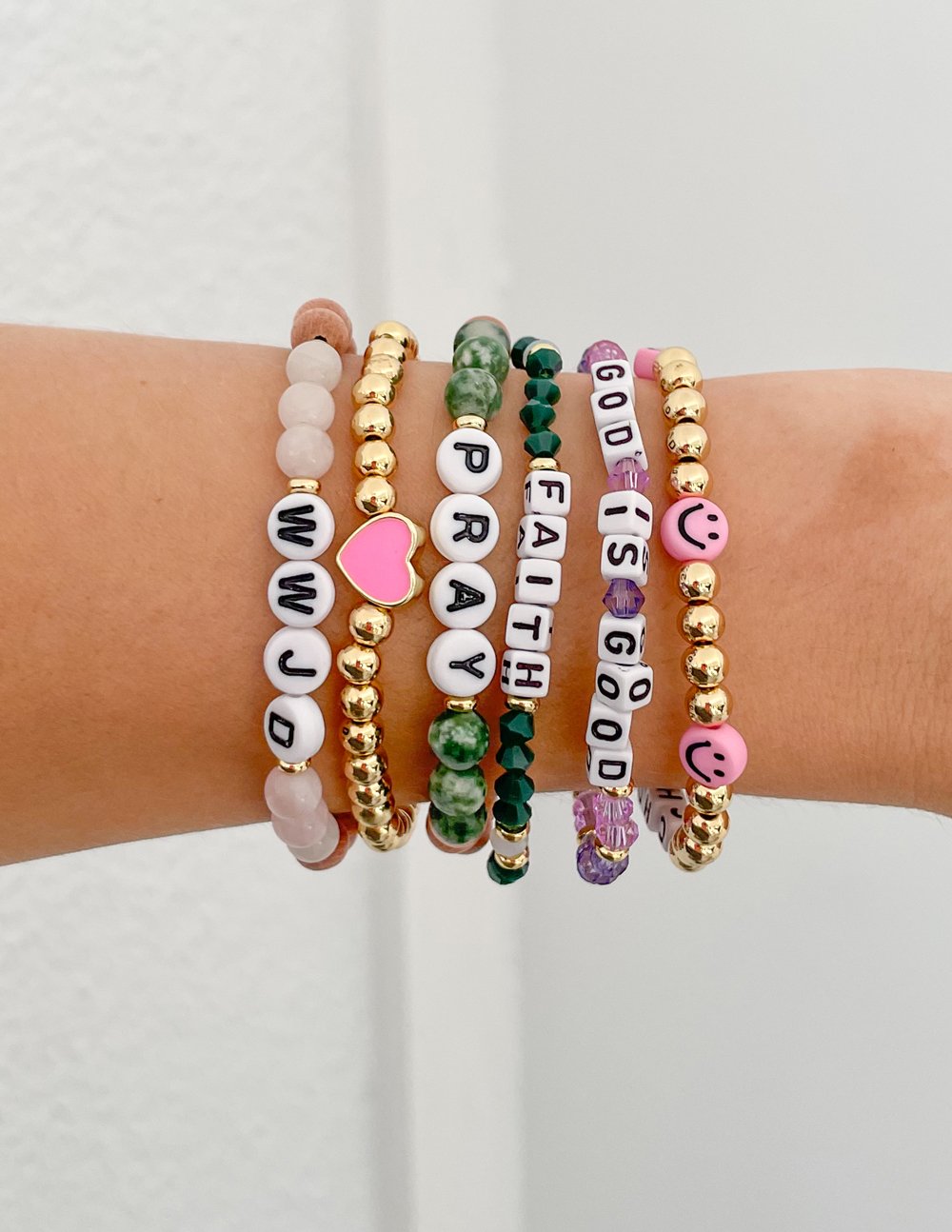 God is Good Letter Bracelet – Christian Letter Bracelet