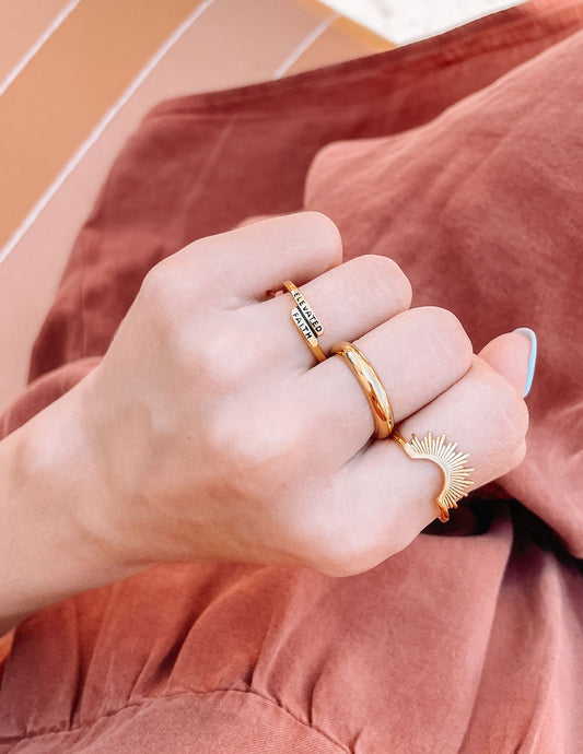 Gold Band Ring – Christian Ring