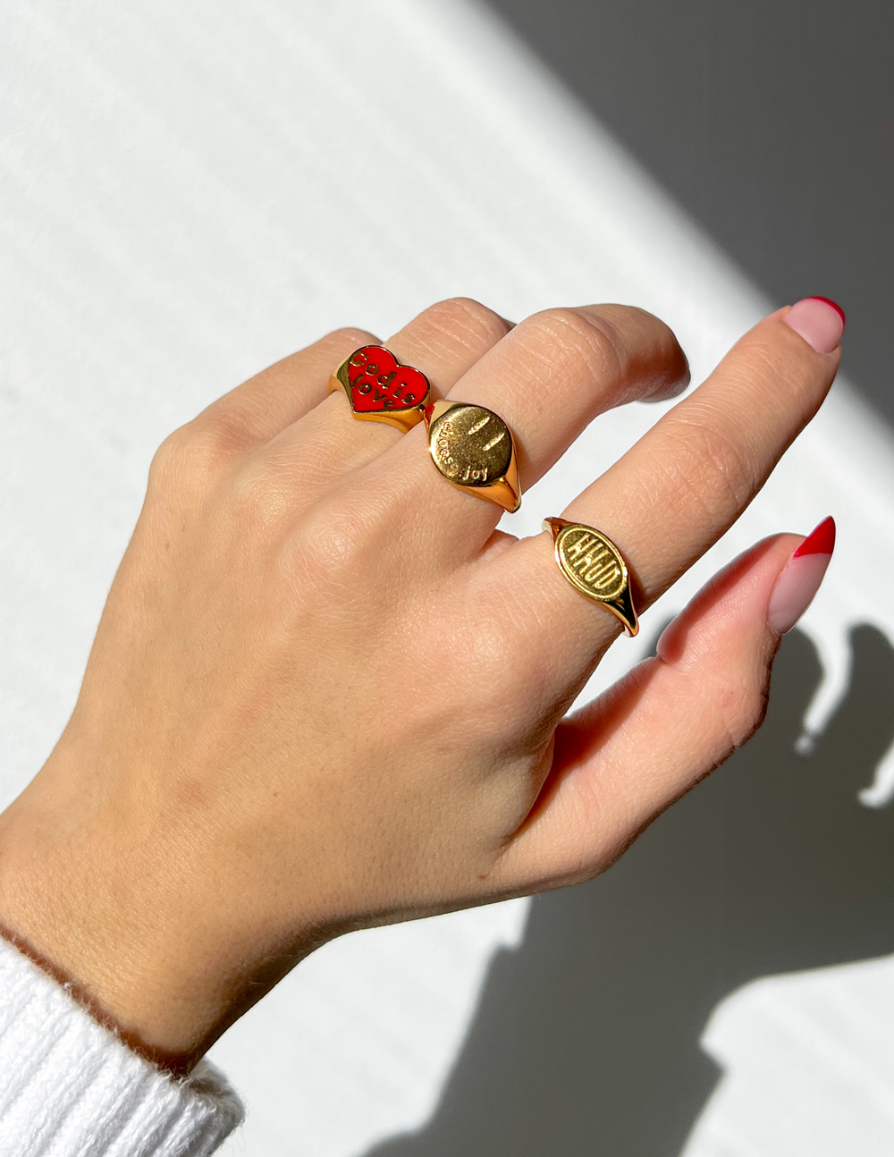 Gold Choose Joy Ring – Christian Ring