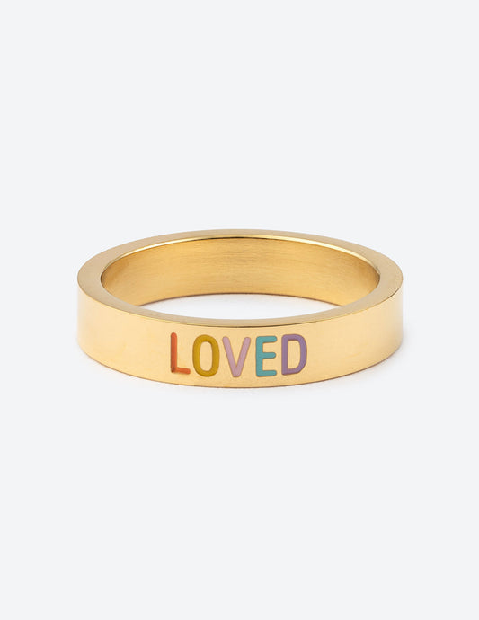Gold Loved Ring – Christian Ring