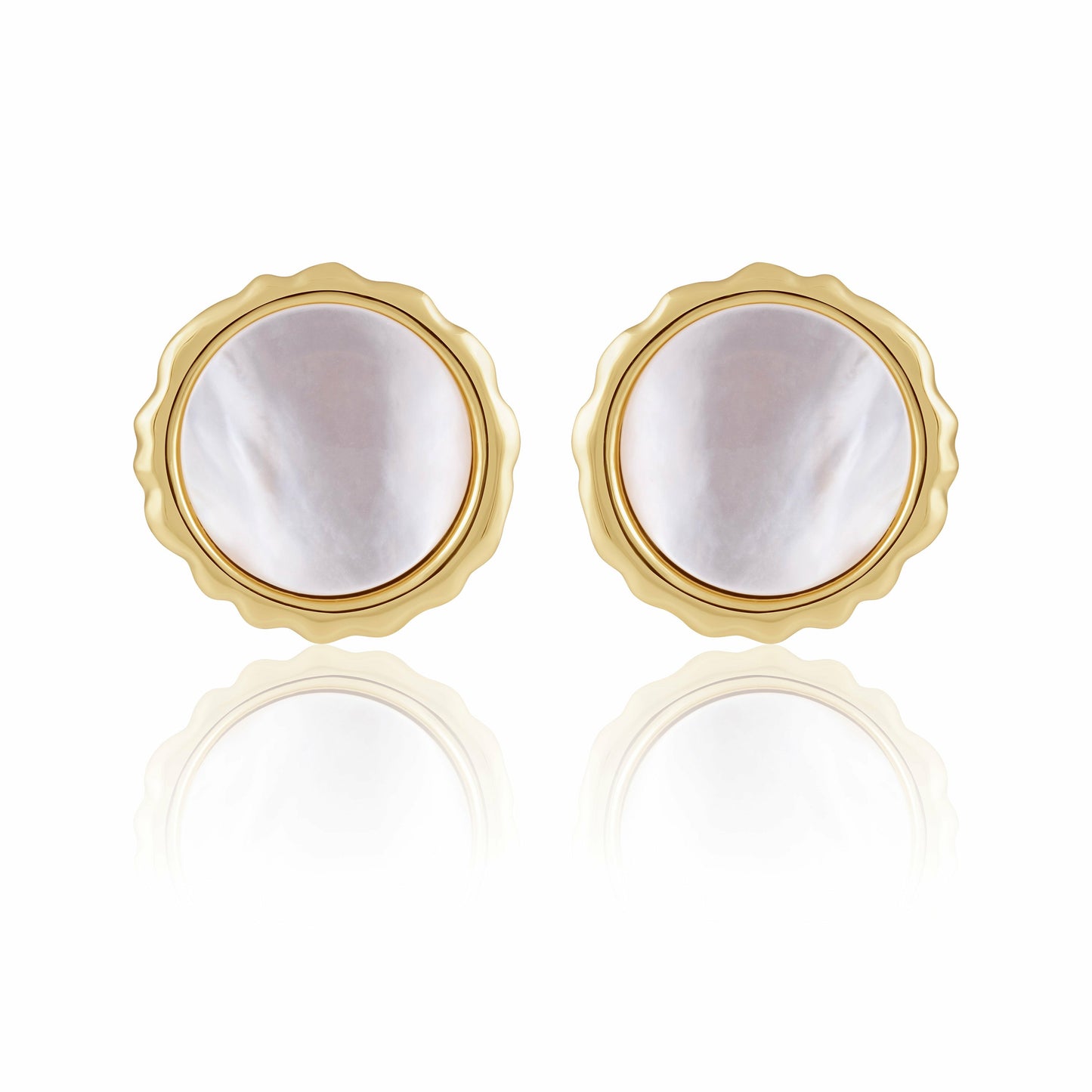 Gwen Mother of Pearl Stud — Soul Flow Apparel