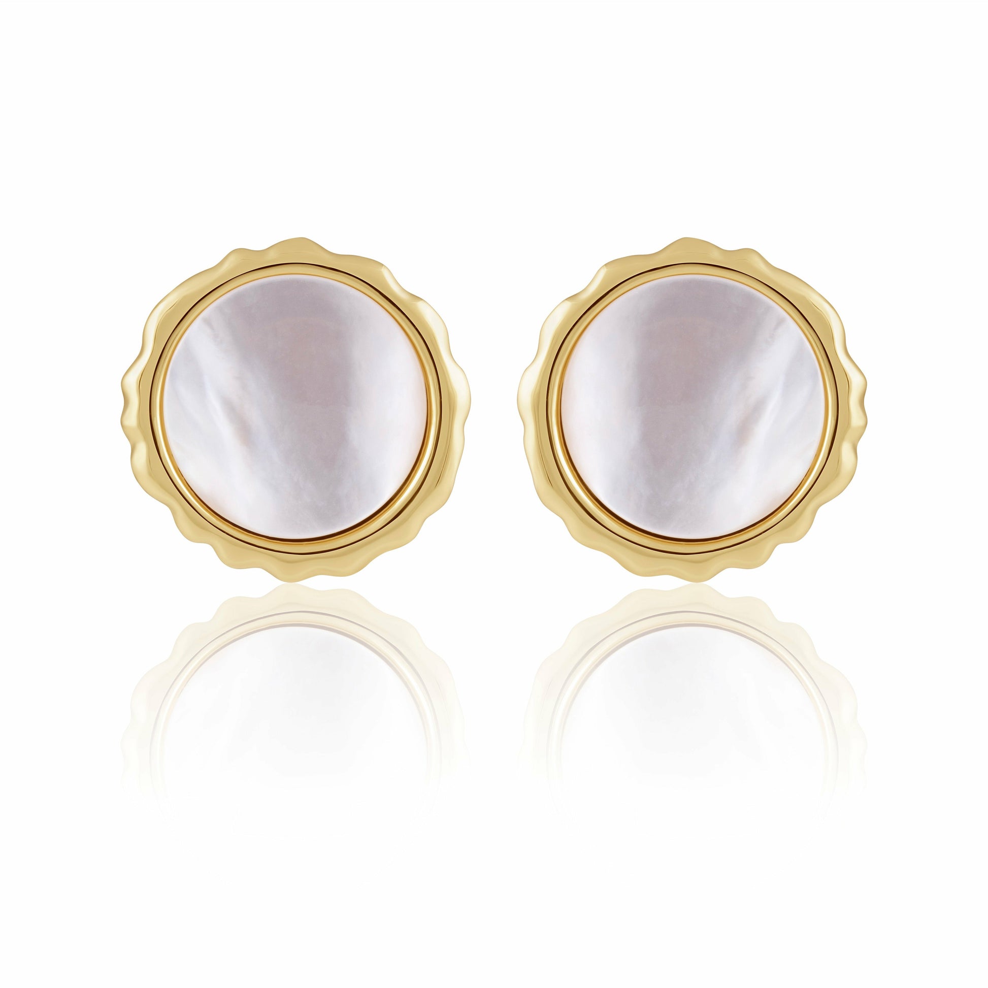 Gwen Mother of Pearl Stud — Soul Flow Apparel