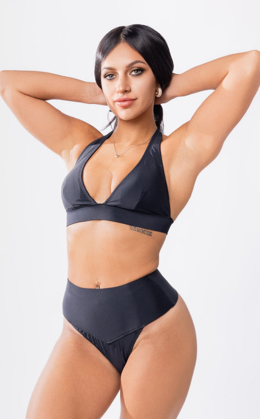 Hanalei Neoprene High Waist Tummy Control Swimsuit Bottom — Soul Flow Apparel